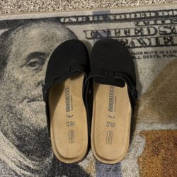 Boston Soft Footbed Suede Leather - Black size 43