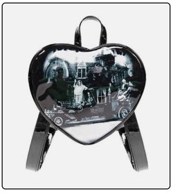 Rock Rebel The Munsters Family Coach Heart Shaped Mini Backpack  (New)