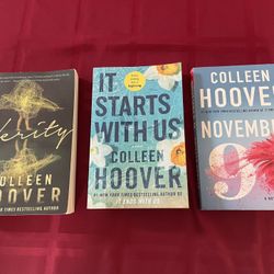 Verity , It Starts With Us  And November 9th - Colleen Hoover