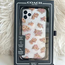 Coach iPhone 11 Pro Max Floral Glitter Case