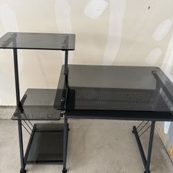 Computer Table With Shelves