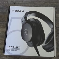 Yamaha HPH-MT5 Studio Monitor Headphones Over-Ear Wired Black Double Earpiece