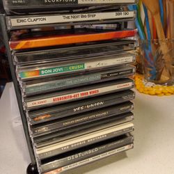 20 variety cds in slide storage