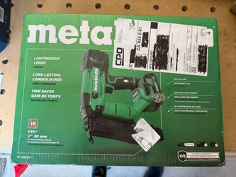 Metabo HPT cordless 18ga brad nailer, unused