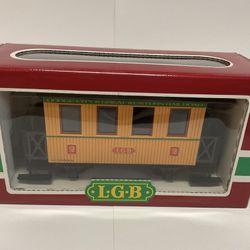 LGB G Scale Dodge City and Great Western Passenger Second Class Model Train