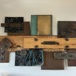 Custom Copper& Mixed Metal Wall Sculpture