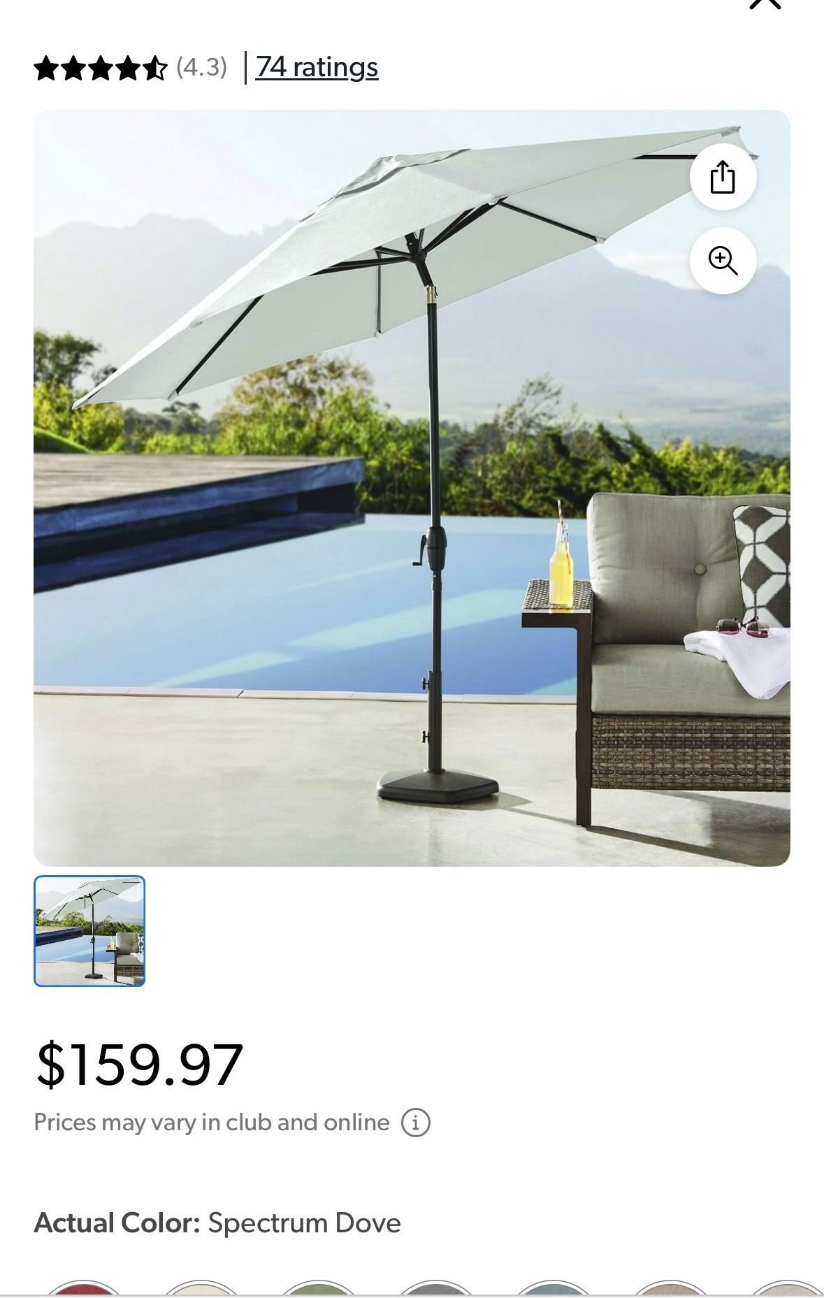 Brand new 10ft umbrella,if it’s posted it’s available.only msg for pick Up
