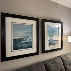 Beautiful bespoke wall artwork - beautifully framed. Fits any room. 39x33”