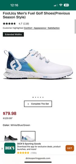 FootJoy Men's Fuel Golf Shoes(Previous Season Style)