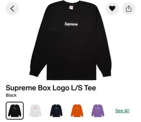 Supreme Box Logo Long Sleeve Tee Size Medium