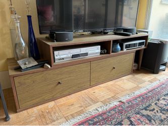 Mid century modern media console