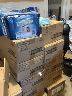 32 packs of Comfees DriNite premium youth pants L/XL 60- 125 + Lbs 27 -57 +kg  13 youth pants per pack  Pick up or meet up ⬆️ in Powder Springs Ga 301