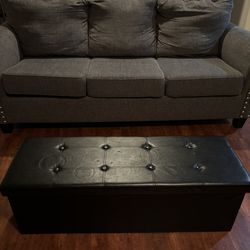 Grey Fabric Couch Good Condition