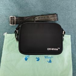Off-White Nylon Crossbody Bag