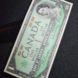 1967 Canadian $1 Note 