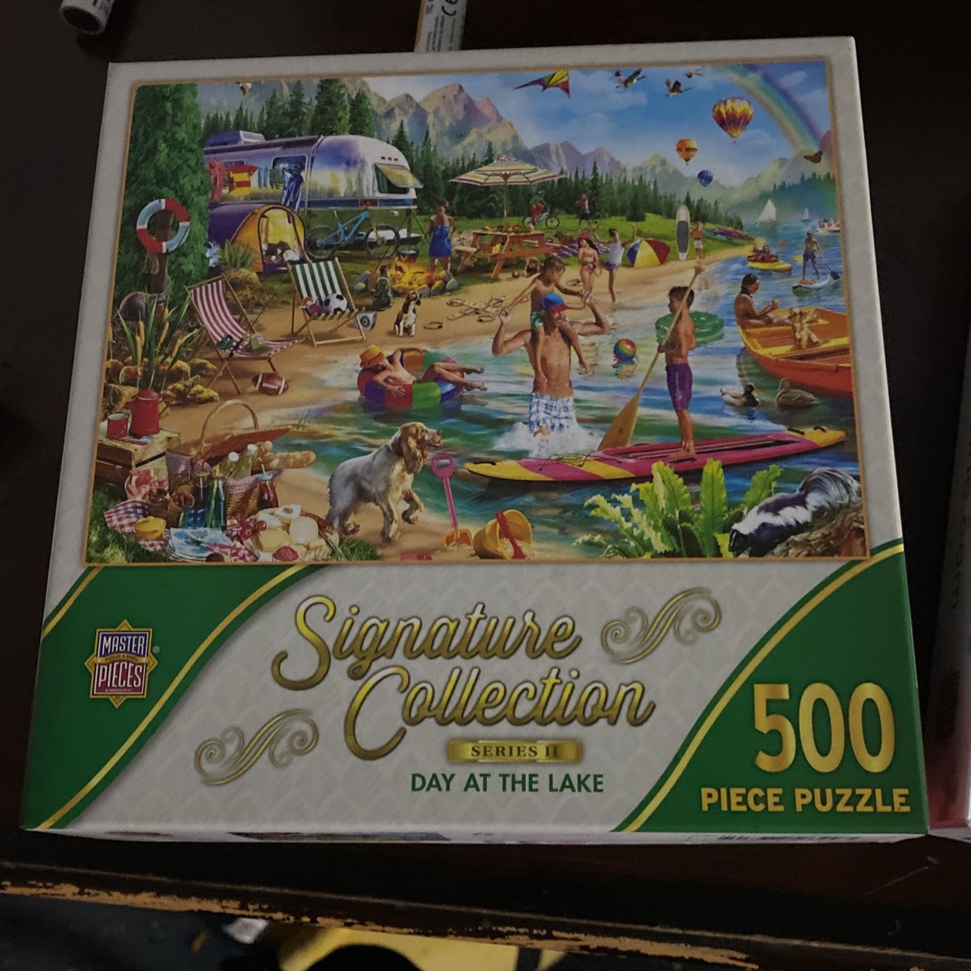 500 Piece Day At The Lake Puzzle