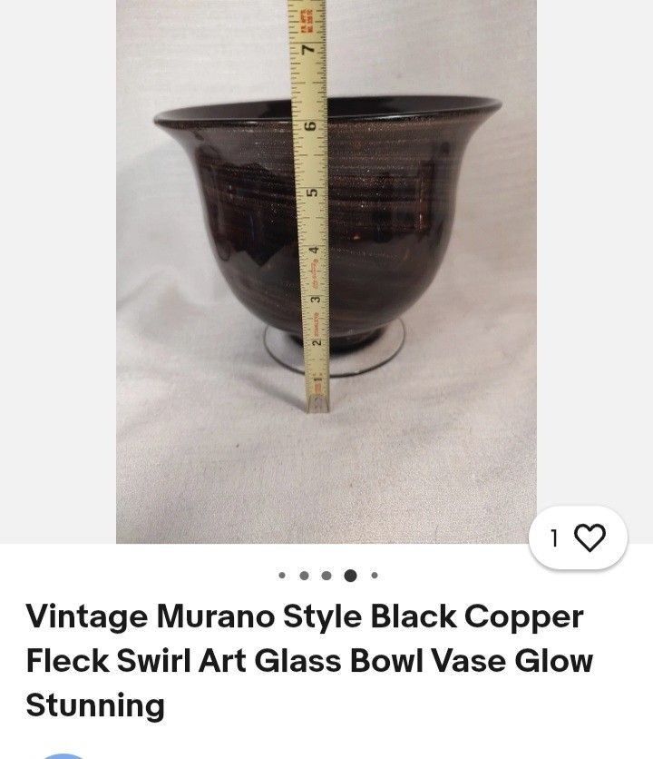Art Glass Bowl. Org.$49.99