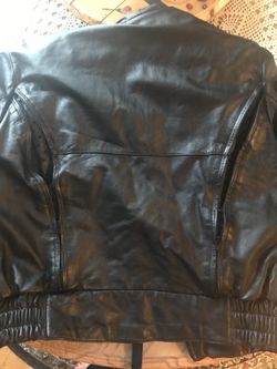 Women’s leather bike jacket