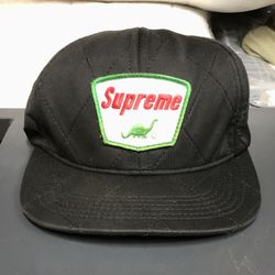 Supreme Sinclair Dino Quilted Foam FW12 Black 6 Panel Hat Adjustable
