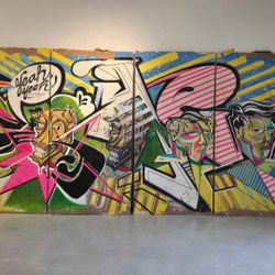 Artistic Panels (4) On Wood 8'x4' By: SAE.Perfect For Gallery Space,Bar,Lounge,Cafe,Club,etc.