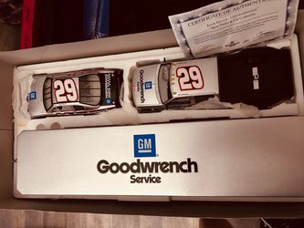 Race car , truck an trailer