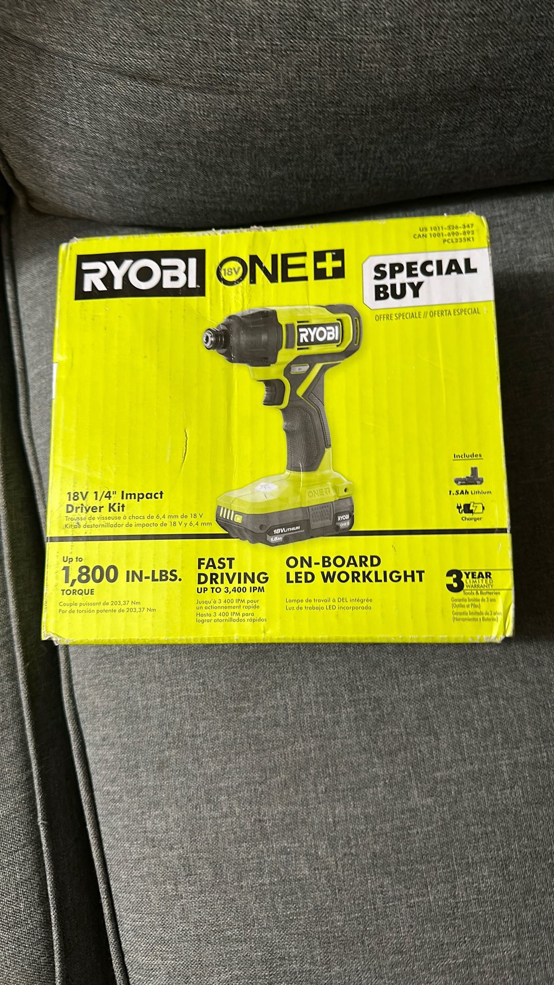 Ryobi 18 V 1/4 Impact