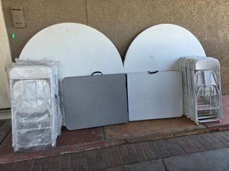 party tables and chairs