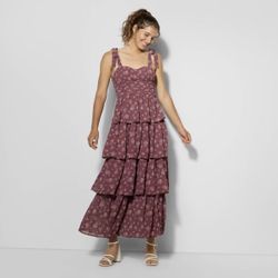 Women's Tiered Maxi A-Line Dress - Wild Fable