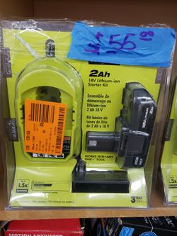 Ryobi Charger With 2ah Battery -Hablamos Español