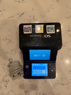 New* Nintendo 3ds with 3 Games and Charger
