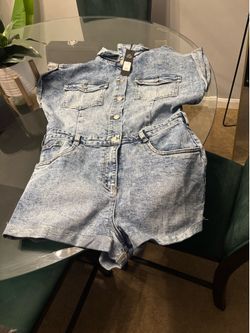 Fashionova XL denim romper
