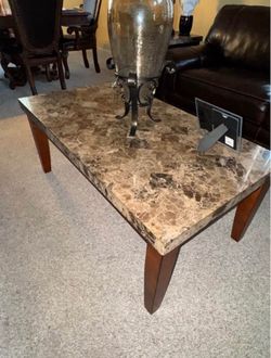 Marble table set of 3