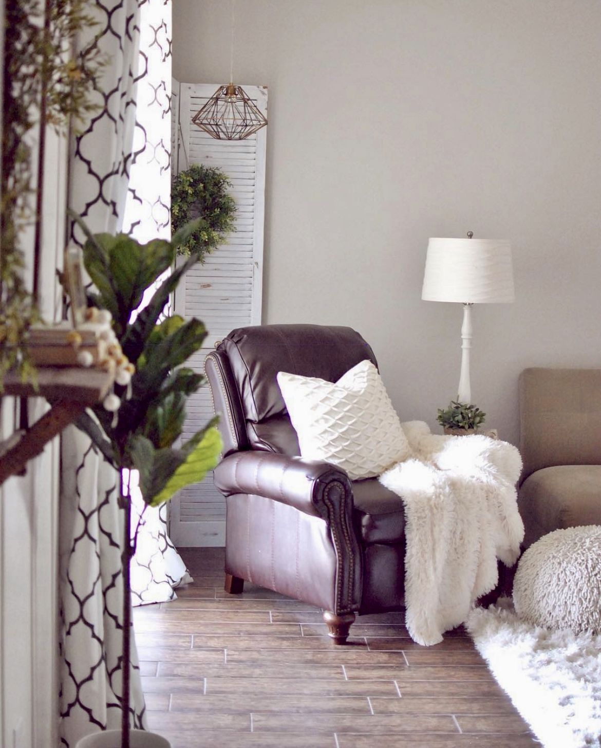 Dark Brown Recliner Chair