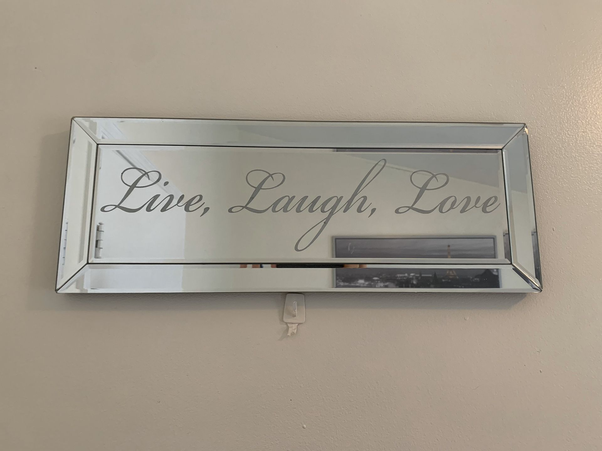 Live laugh love wall mirror