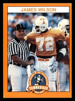Tennessee Volunteers James Wilson Football Card 1990 Centennial #72