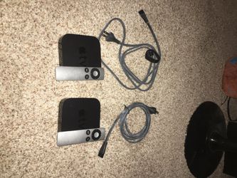Gen 3 Apple TV with remotes and power cable
