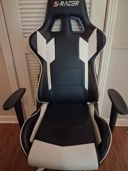S-Racer Gaming Chair Black and White