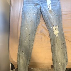 Purple jeans