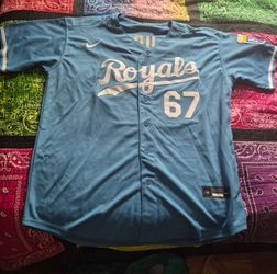 Nike Kansas City Royals Lugo number 67 MLB men's blue jersey size XXL