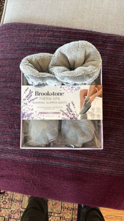 Brookstone Thera-spa Warming Slippers