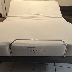 Adjustable bed and mattress