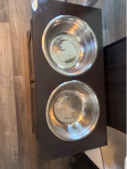 Dog food and water cabinet/storage