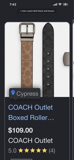 Men coach belt