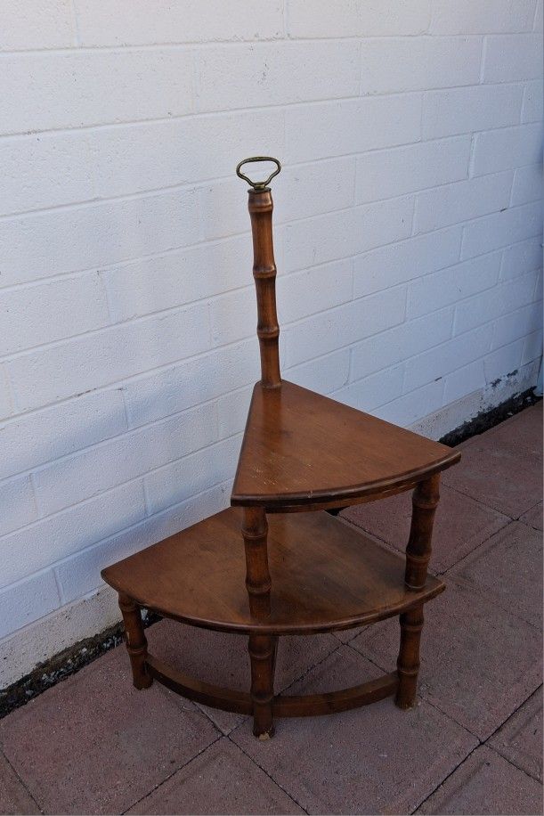 Vintage Ethan Allen Library Steps