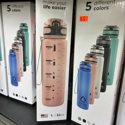 Bottlerix Motivational Water Bottle pink 