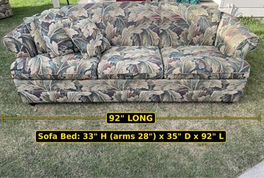 Krause's Castro Convertibles Queen Sleeper Sofa + Matching Armchair Set (Coldwater Green, Made in USA)