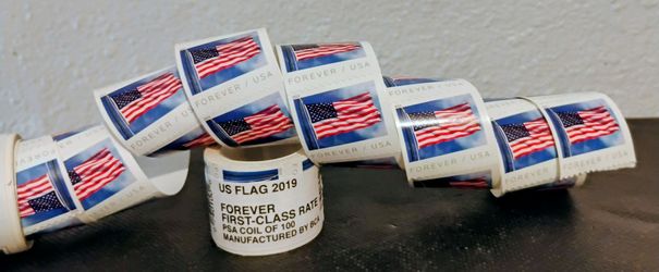 ROLL OF 100 , 2019 FOREVER STAMPS