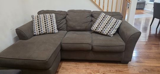 Brown sofa