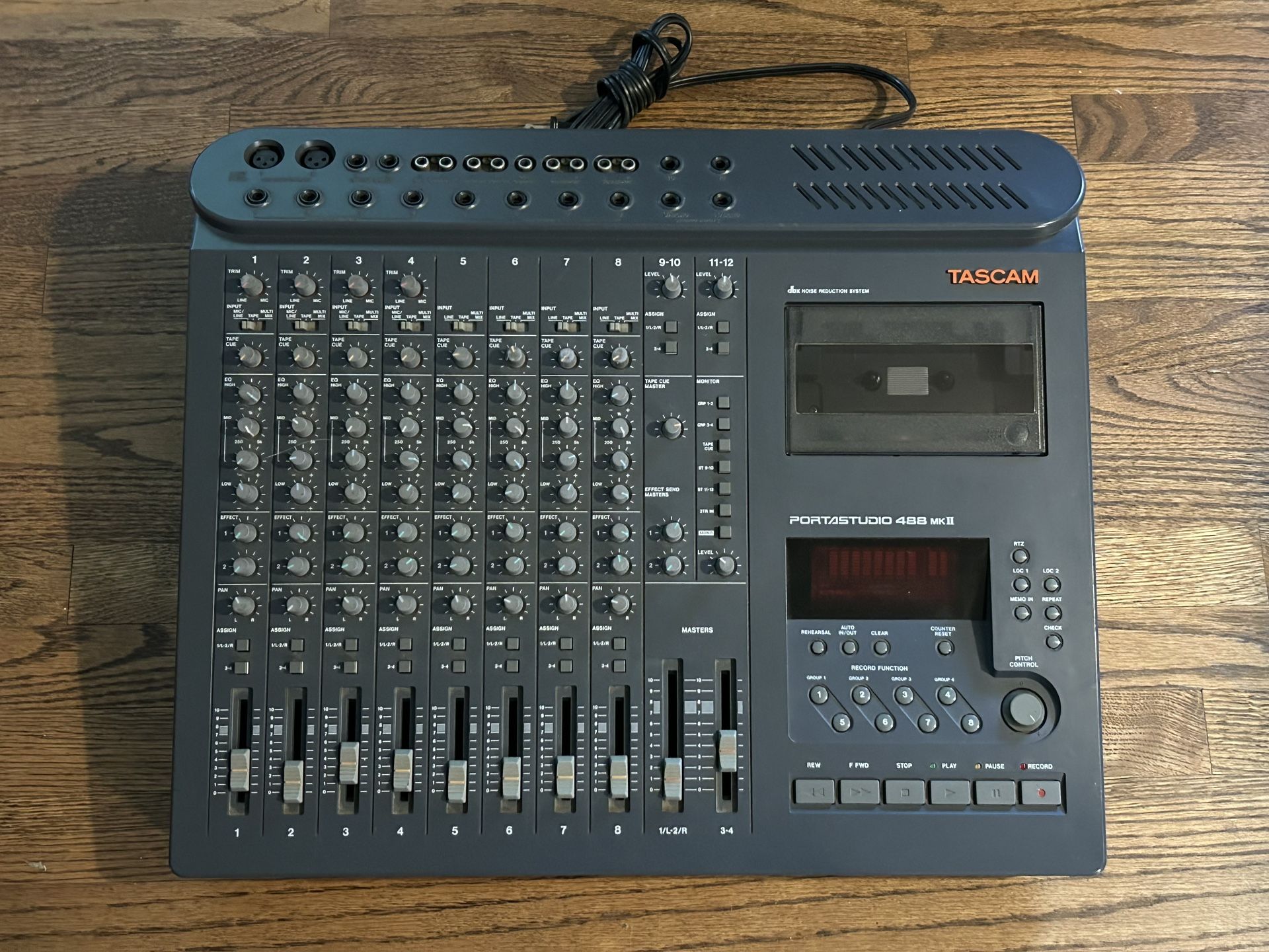 Tascam 488 MKII Vintage Portastudio 8 Track Cassette Recorder and Mixer with Box & Manual