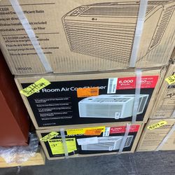 LG Electronics 6,000 BTU 115-Volt Window Air Conditioner LW6017R Cools 250 Sq. Ft. with Remote